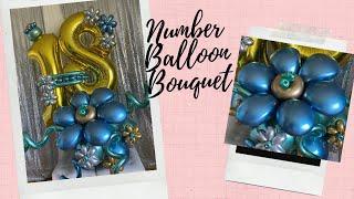 DIY Number Balloon Bouquet/Balloon Marquee/Birthday Balloon Decoration