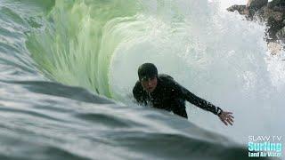 Surfing Water Photos at Barreling Sand Bar - SLAW VLOG: 01-16-2018