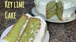 Key Lime Cake w/Cream Cheese Lime Frosting