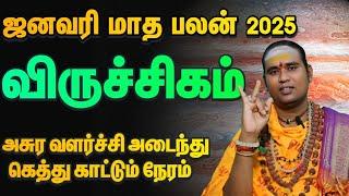 விருச்சிகம் அசுர வளர்ச்சி காணும் அற்புதமான நேரம் / 2025 ஜனவரி மாத  பலன்கள் விருச்சிகம் 2025