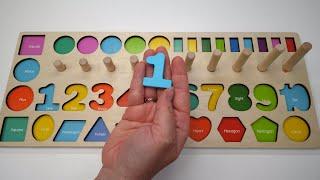 Best Number and Shape Learning Video for Kids and Toddlers! Preschool Learning Video