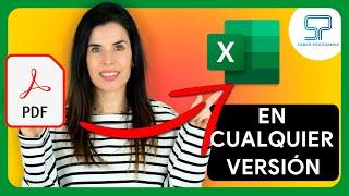 Descubre cómo CONVERTIR TABLAS de PDF a Excel con 2 clics  con cualquier versión de Excel