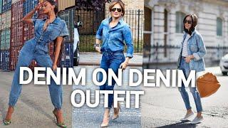 Trendy Denim on Denim Outfit ideas.️|How to Wear Denim on Denim?..