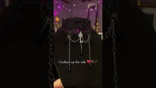 (First one has sold) Handmade gothic chokers️
