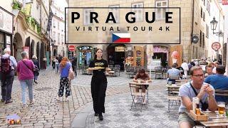 Prague, Czech Republic, Town Centre and Prague Castle 4K Virtual Tour | City walkthrough