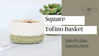 How To Crochet A Basket | Square Crochet Basket | Yarn Society