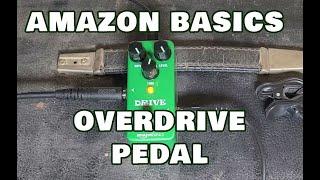 Amazon Basics Overdrive Guitar Effect Pedal - Guitar and Quick Bass Demo