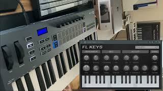 Practicing scales and chords with the novation FLKEY 37