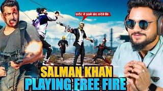 SALMAN KHAN X ANSH BOND  VS 2 V Badge Streamer Shocked in BR Rank आजा Sallu 1 vs 8 में !! 