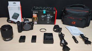 sony a7iii with kit lens unboxing || sony a7iii unboxing || sony a73 unboxing in hindi