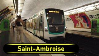 Metro Station Saint-Ambroise - Paris  - Walkthrough 