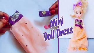 Mini Frock for Mini Barbie | Mini Doll Outfit | Harini Creations