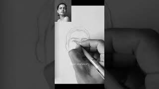 front face drawing #artist #pencildrawing #pencil #drawing