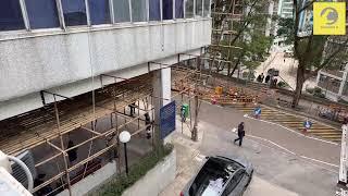 柴灣樂翠臺  LIVE｜ 承建商稱今日安排工人到場作棚架加固工程  業主居民駐守樓下監察工程進行  ｜Channel C HK