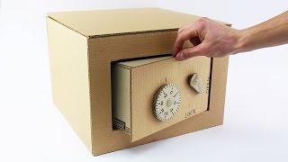 How to Make Safe with Combination Lock from Cardboard