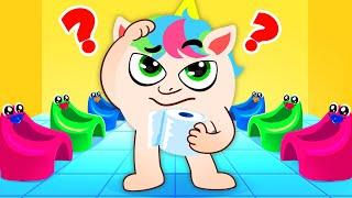 Baby Potty Training  Good Habits for Kids | Funny Song For Baby & Nursery Rhymes by Babycorn