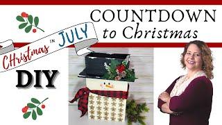 ** ADORABLE ** DIY Snowman Christmas Countdown Advent Calendar - Christmas in July