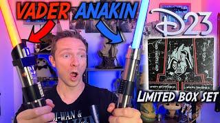 2 New Disney Galaxy's Edge Lightsabers! D23 Anakin Skywalker Box Set Review!