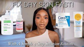 A Simple Beginner Friendly Skincare Routine for Dry Skin | Go from Dry & Chapped to Dewy & Hydrated