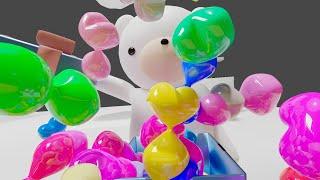 白くまと新しいお家【 3DCG】アニメーション　白くま「ゆきみん」のルームツアー①