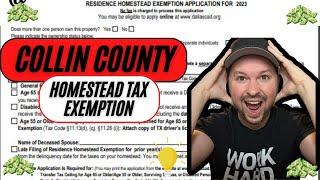 Collin County: Homestead Tax Exemption