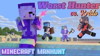 World's WORST Minecraft Manhunt Hunter - Sk8ers vs. Krislo