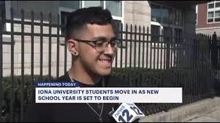 Iona University students move in for start of new school year