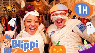 Join Blippi and Meekah on their SPOOKY Halloween Adventure!  | Blippi | Moonbug Kids - Fun Zone