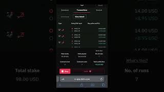 DERIV BOT | 100% profit trading in a 1 min #stockmarket #deriv #ai #trading #bottrading #derivbot