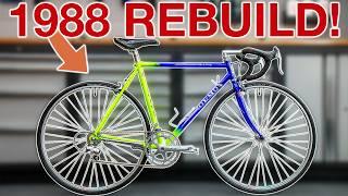 Restoring the hardest vintage bike yet! 1988 Olmo Rebuild service! Road bike transformation ASMR