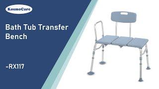 KosmoCare Transfer Shower Bench - Features & Assembly (RX117)