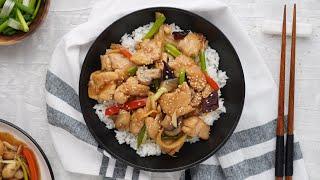 QUICK & EASY CHICKEN & MUSHROOM STIR FRY | KHIN'S KITCHEN