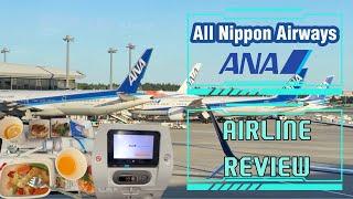 All Nippon Airways (ANA) B789 Economy Review Meal, Amenities - Departure from Narita