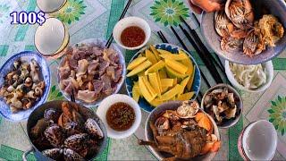 Có Gì ? Trong Những Bữa Sáng Đạm Bạc Trên Tàu Của Lặn Biển Vất Vả