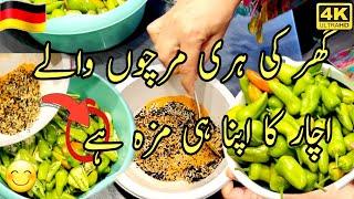 Hari Mircha ka achar bana lia/ Curry pakora / Bati ne poore ghar ki safie kar di/dailyvlog #food