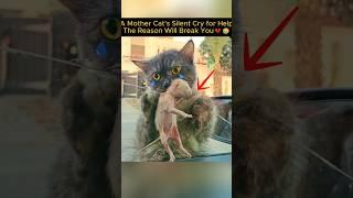 A Mother Cat's Fight for Her Kittens #shorts #cat #rescue