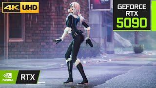 RTX 5090 on Fortnite - BLACK CAT SKIN Gameplay | 4K MAX Settings + Ray Tracing ON + DLSS ON