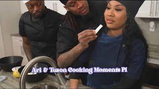 Ari & Tuson Cooking Moments Pt1🫶 ft funnymarco