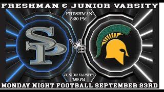 MONDAY NIGHT FOOTBALL @ SPAIN PARK - FRESHMAN & JUNIOR VARSITY HOST THE MOUNTAIN BROOK SPARTAINS