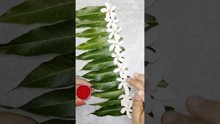 mango leaf toran/pooja decoration ideas #diy #artandcraft #shorts #shortvideo #trending #viralvideo