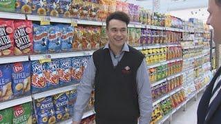 Wellington supermarket worker turns stacking shelves into an art form