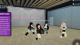 BLACKPINK roblox boombayah dance practice 