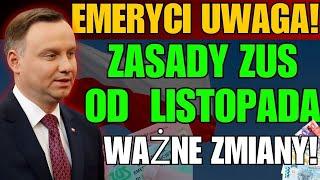 " Emeryci Uwaga! NOWE ZASADY ZUS od Listopada – Sprawdź Ważne Zmiany i Terminy!"