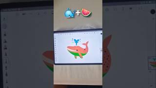 + Emoji Drawing Combine emoji drawing #shorts #short #emoji