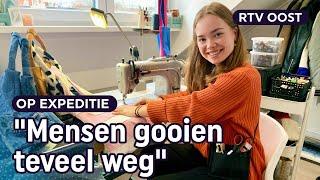 Oude spijkerbroeken over? Lisa (19) geeft ze 'n tweede leven | RTV Oost