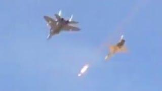 MiG-29's Heat Seeking Missile Knocks Down TDU-11 Thermal Rocket