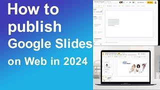 How to publish  google slides on web