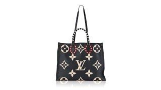 Louis Vuitton Monogram Empreinte Giant Crafty Onthego GM Black Creme