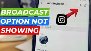 How To Create a Broadcast Channel On Instagram || Not Showing Problem