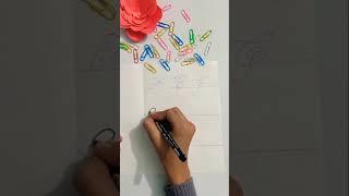 calligraphy with different things|| #shorts #artandcraft #diy #viral #kanika #easy #ytshorts